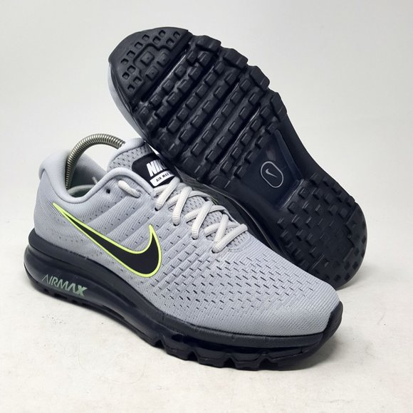 Nike Other - Nike Air Max 2017 Running Wolf Grey Black Pure Platinum 849559-012 Volt 95 97 1